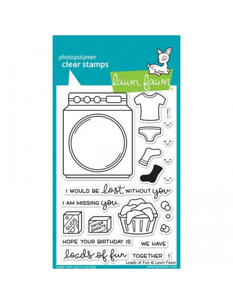 Lawn Fawn Loads Of Fun Clear Stamps 4"X6"
