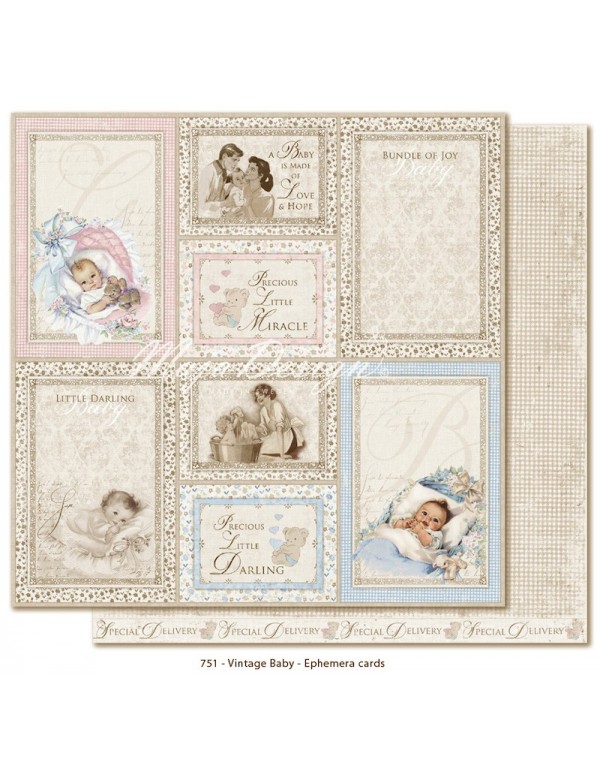 Maja Design Vintage Baby, Ephemera Cards