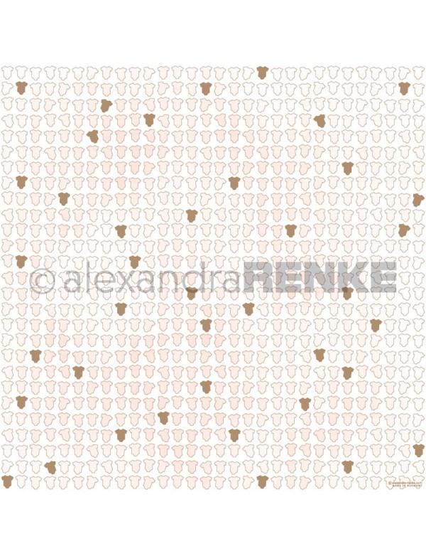 Papel Ropita de Bebe Rosa Dorado/ Babykleidung pink, gold - Alexandra Renke