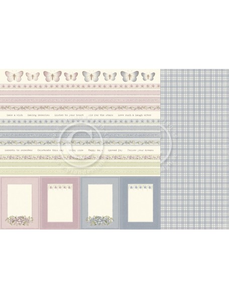 Pion Design Capturing the beauty of life Cardstock de doble cara 12"x12", Borders - Days Gone By