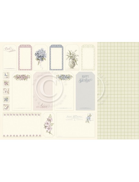 Pion Design Capturing the beauty of life Cardstock de doble cara 12"x12", Tags - Days Gone By