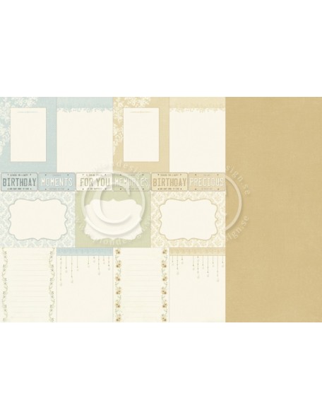 Pion Design Cardstock de doble cara 12"x12", Memory notes - The Songbird's Secret