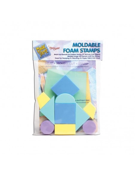 Magic Stamp Moldable Foam Stamps 10, Geometric