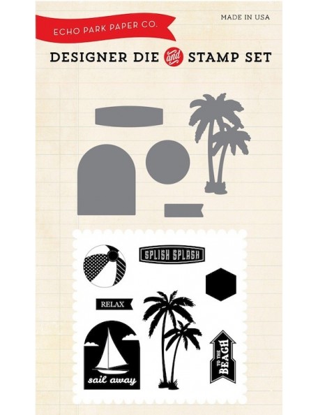 Echo Park Die & Stamp Combo Set Splish Splash