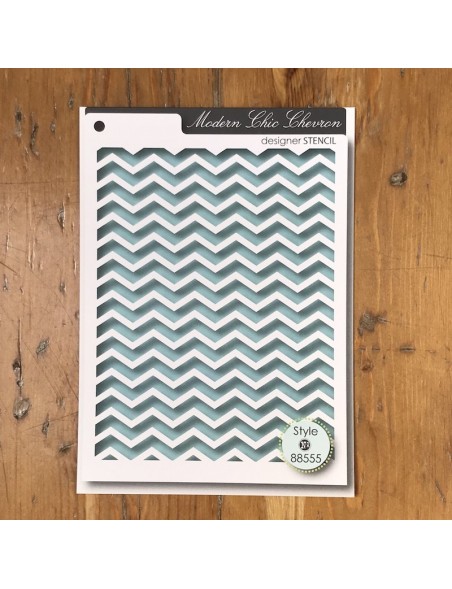 Memory Box Plantilla Chic Chevron Style 88555