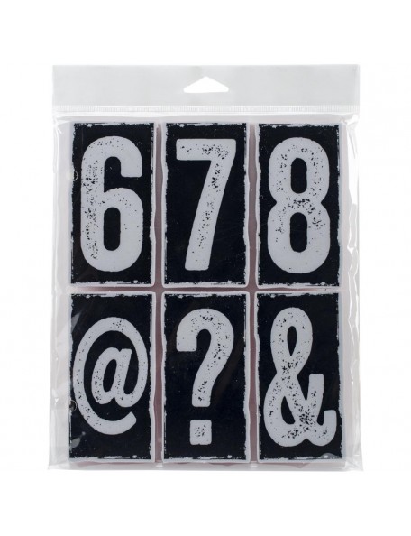 Tim Holtz Stampers Anonymous Big Numbers 7"x8.5"