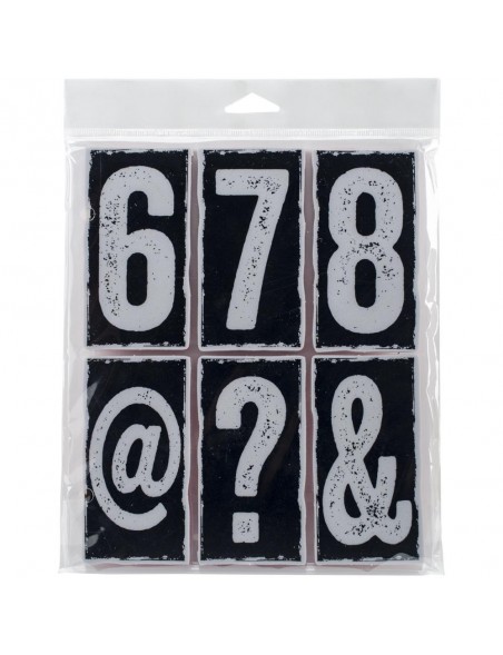 Tim Holtz Stampers Anonymous Big Numbers 7"x8.5"